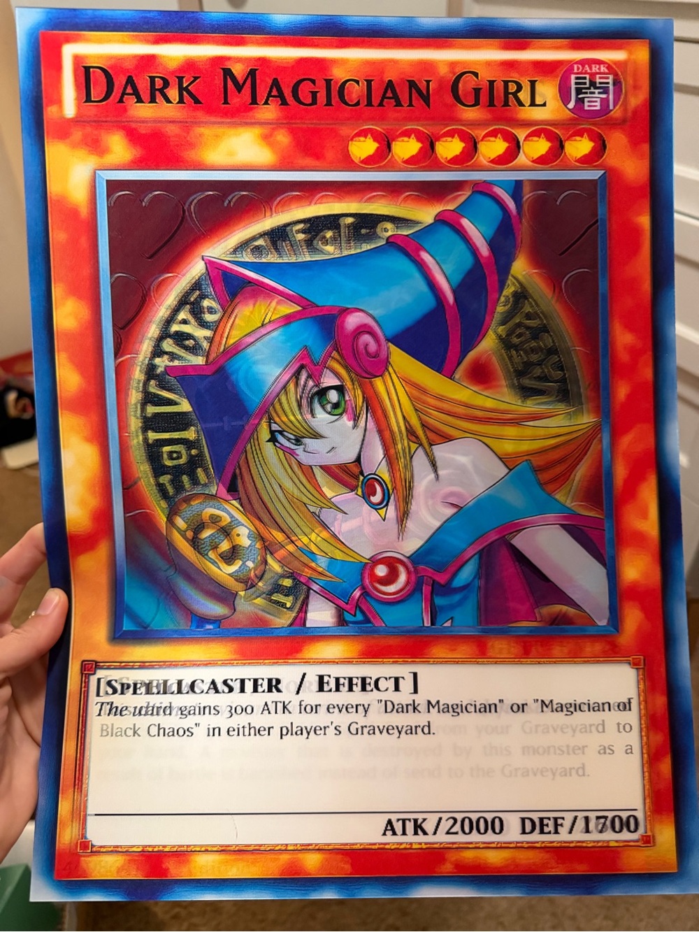 Dark Magician of Chaos/ Dark Magician Girl Holographic Yu-Gi-Oh! 3D Poster
